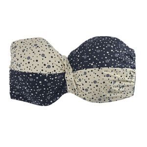 Victoria's Secret Black and White Twist Push-Up Bandeau  Bikini Top